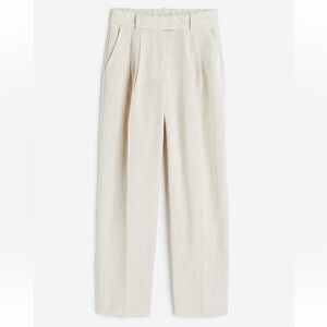 H&M Tapered Linen Pants